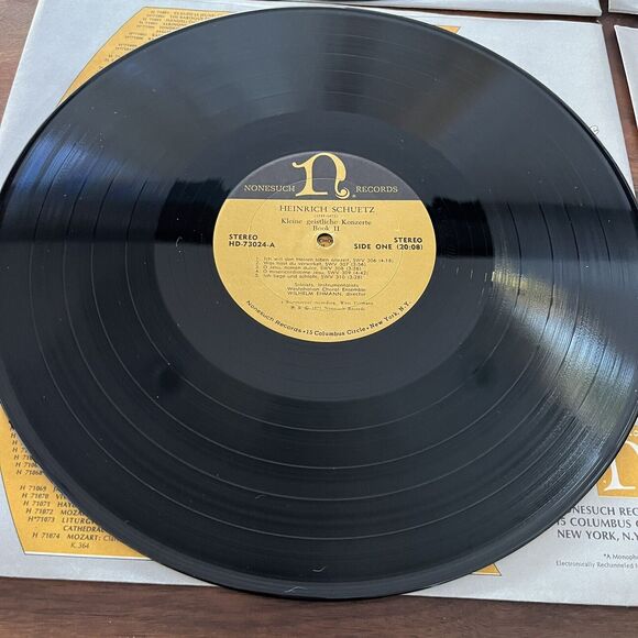 Heinrich Schütz ‎Kleine Geistliche Konzerte Book II (1639) 4xLP Box Set Nonesuch - Picture 5 of 16